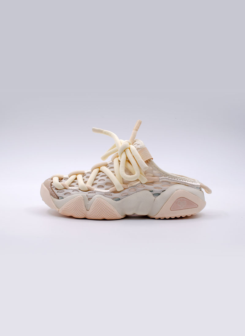 Кроссовки без пятки женские серии Basketball Culture Shoes (белый-розовый) ET52738E