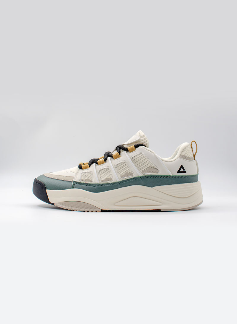 Мужские кеды Peak (белый-зеленый) EXT53557B