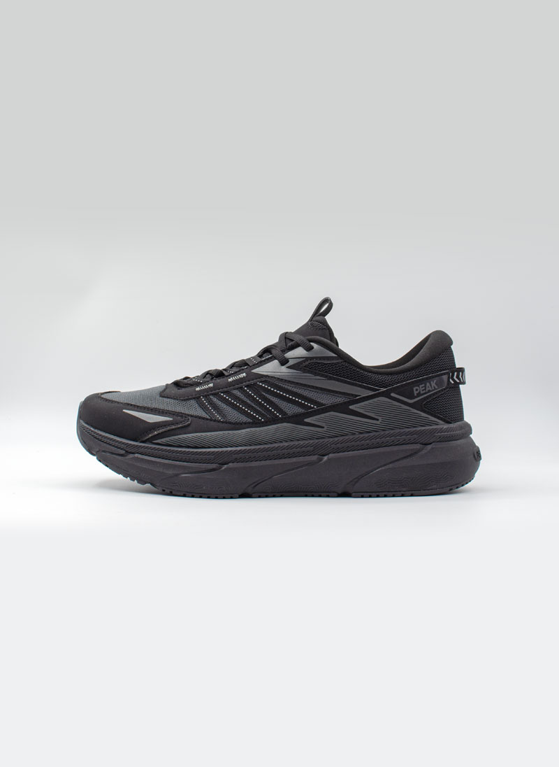 Беговые мужские кроссовки Peak Running (черный-серый) EXT53807D