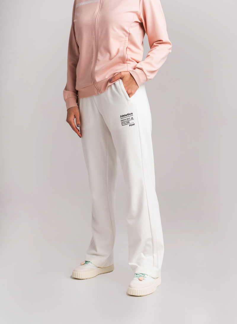 Трикотажные брюки женские PEAK ATHLETICS (белый) FW3241162