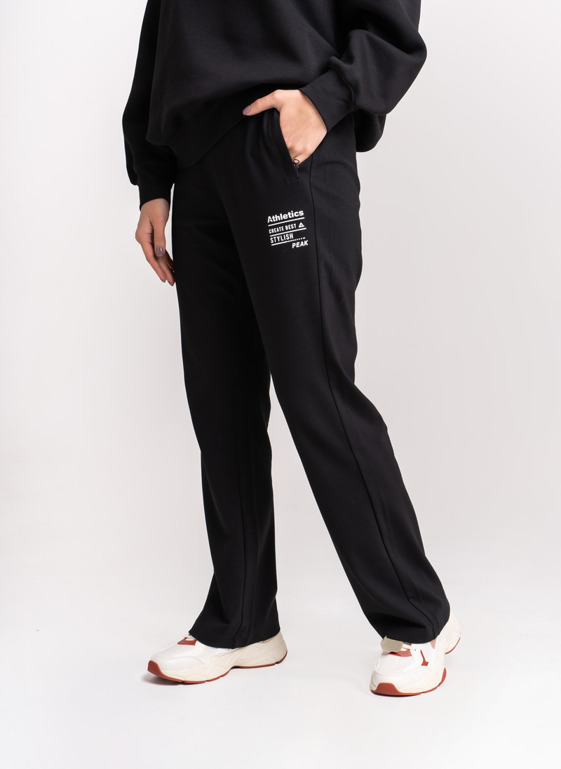 Трикотажные брюки женские PEAK ATHLETICS (черный) FW3241162