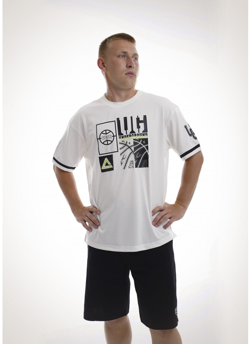 Мужская футболка баскетбольная UNDERGROUND (белый) FW6232601