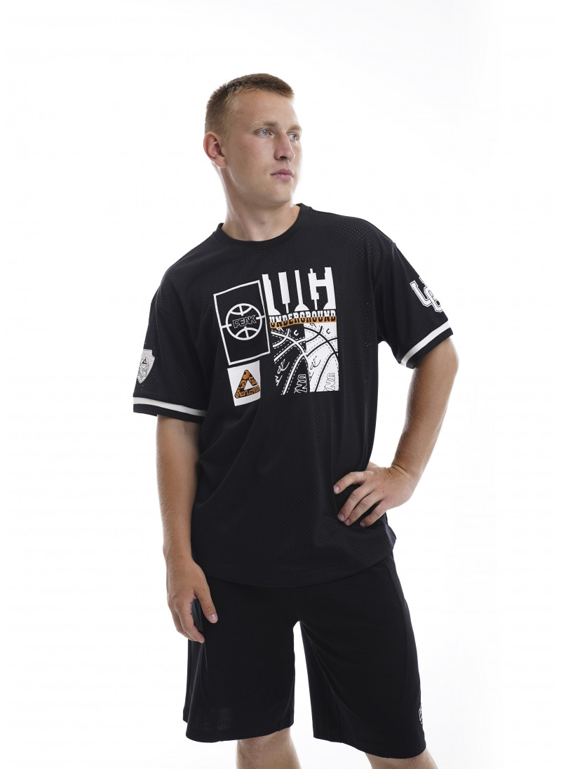 Мужская футболка баскетбольная UNDERGROUND (черный) FW6232601