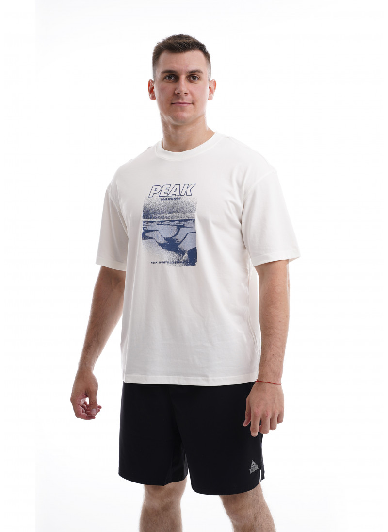 Мужская футболка LIVE FOR NOW (белый) FW6232971