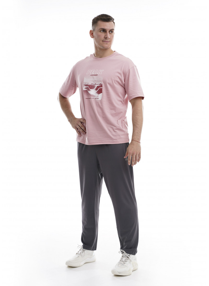 Мужская футболка LIVE FOR NOW (розовый) FW6232971