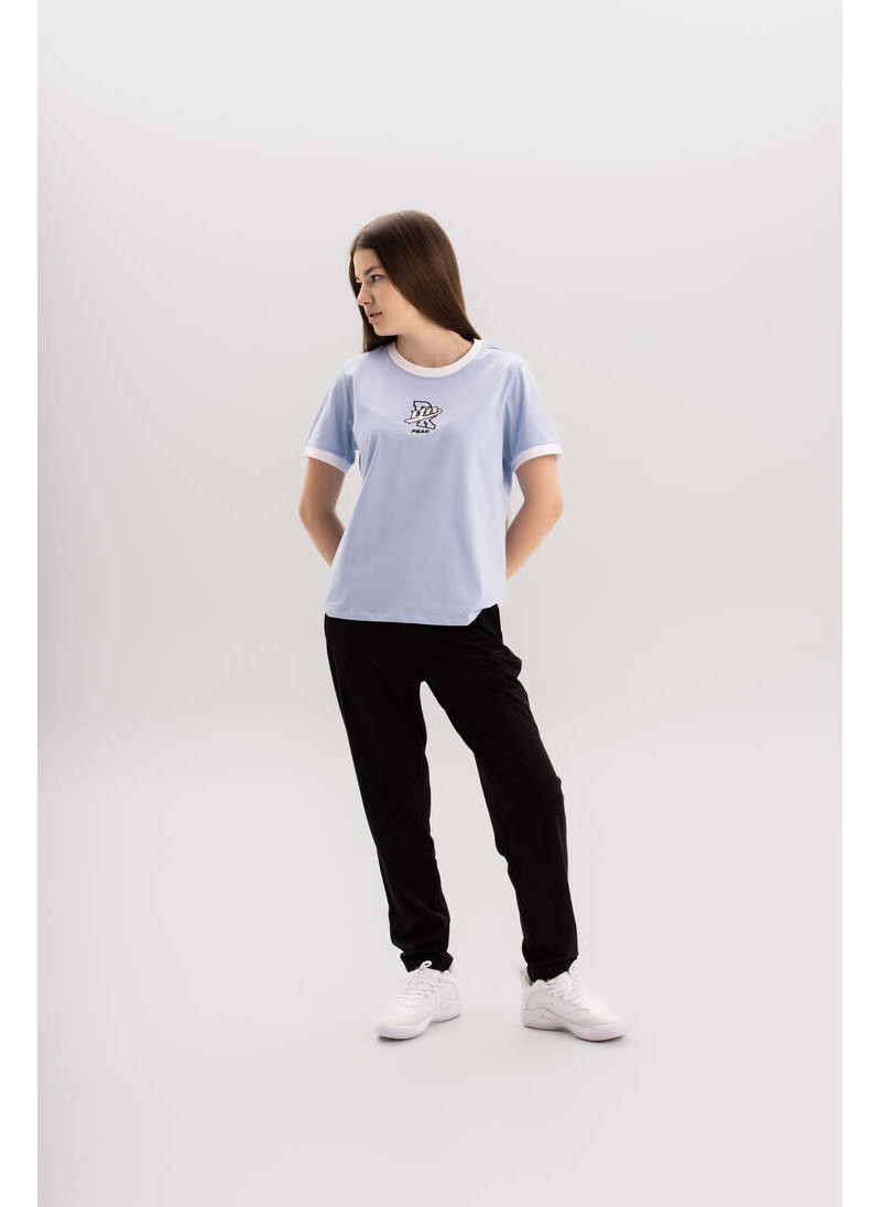 Спортивная женская футболка (светло-голубая) FW6242188